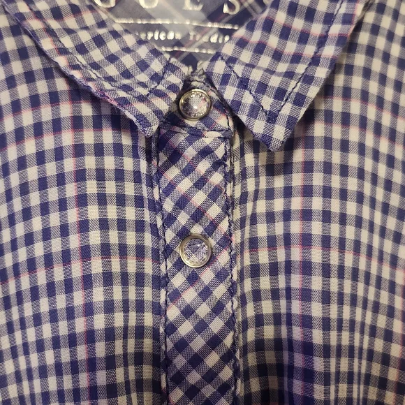 Guess Womens Blue Button down - Picture 2 of 4